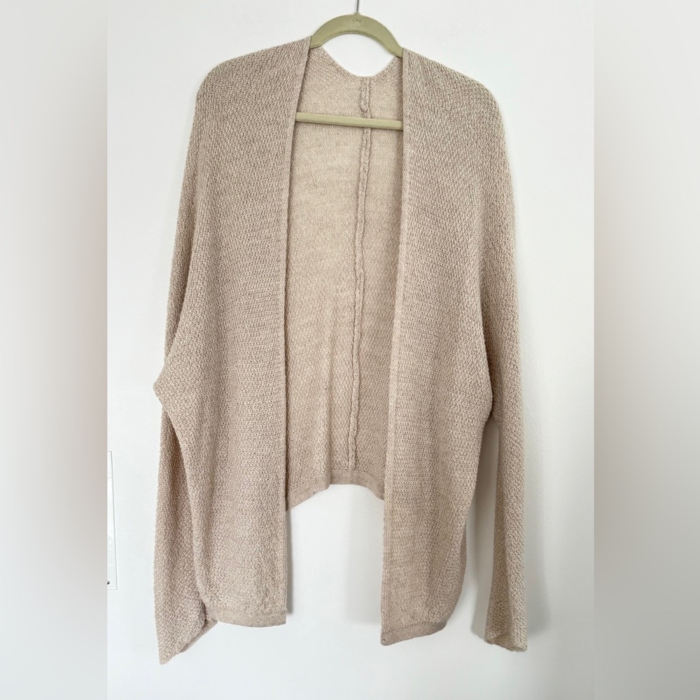 Brandy Melville-One Light Tan & One Black-Open Front, Cardigans,1 Sz.Fits Most